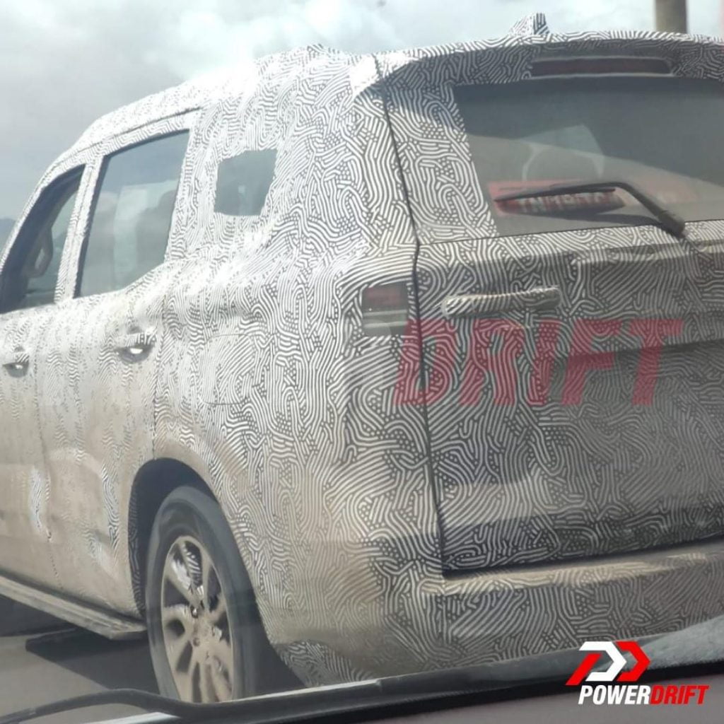 2022 mahindra scorpio rear three quarters spy image