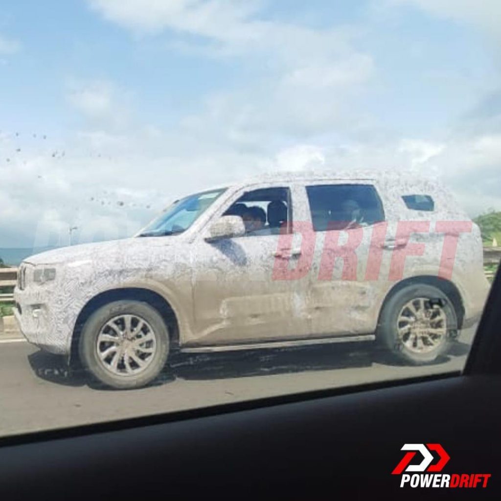 2022 mahindra scorpio side profile spy image