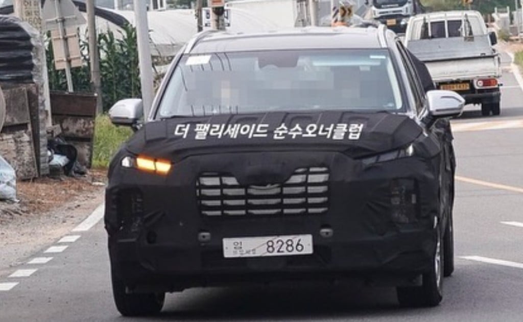 Hyundai palisade facelift camouflage Car Blog India Hyundai Palisade Facelift Camouflage