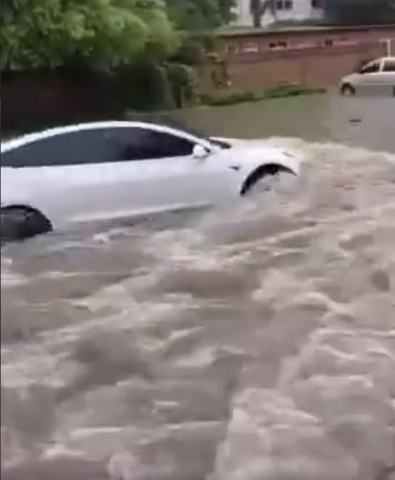 Tesla Boat Mode Water Drive