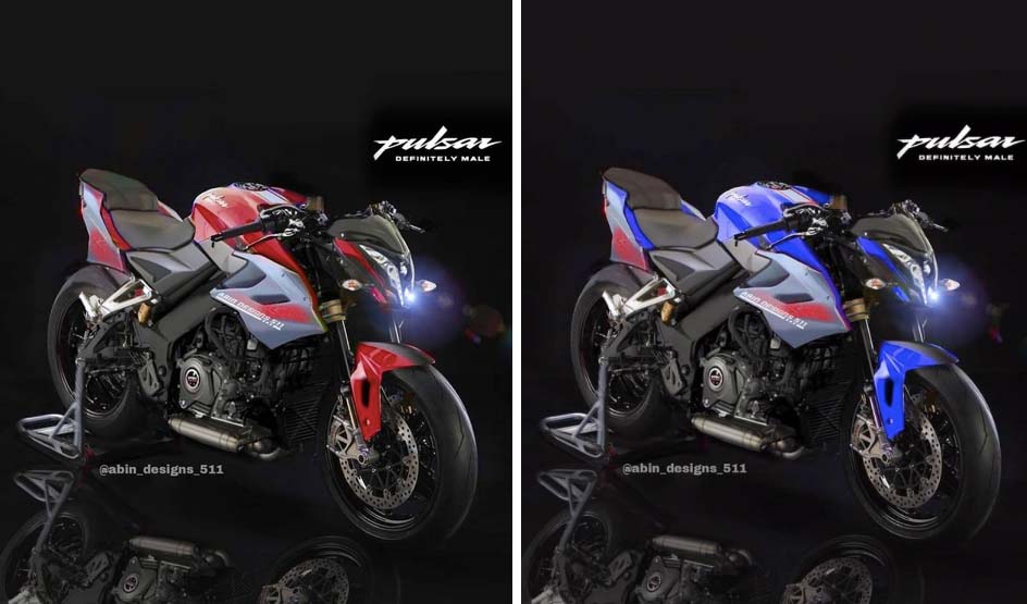 bajaj pulsar ns650 images red blue