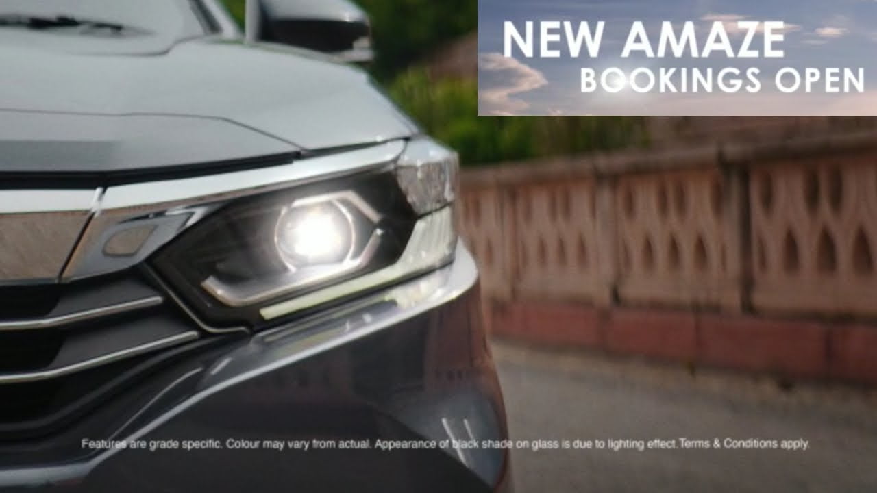 honda amaze facelift headlight image