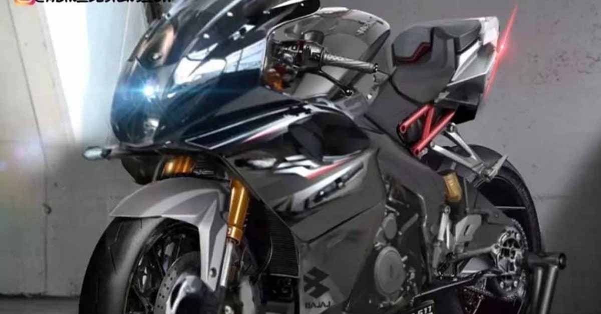 400cc bajaj pulsar front three quarters