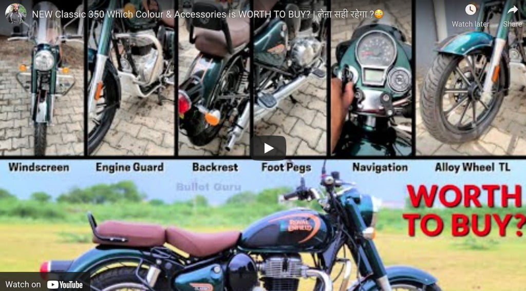 Royal Enfield Classic 350 Colours Accessories