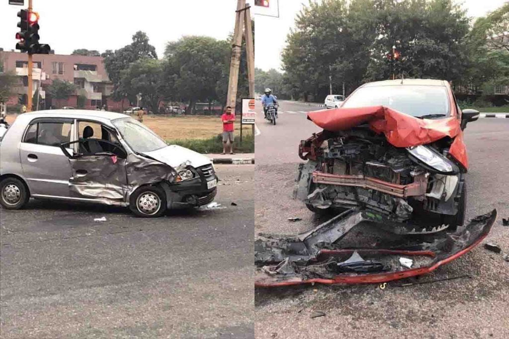 EcoSport and Santro Accident Results