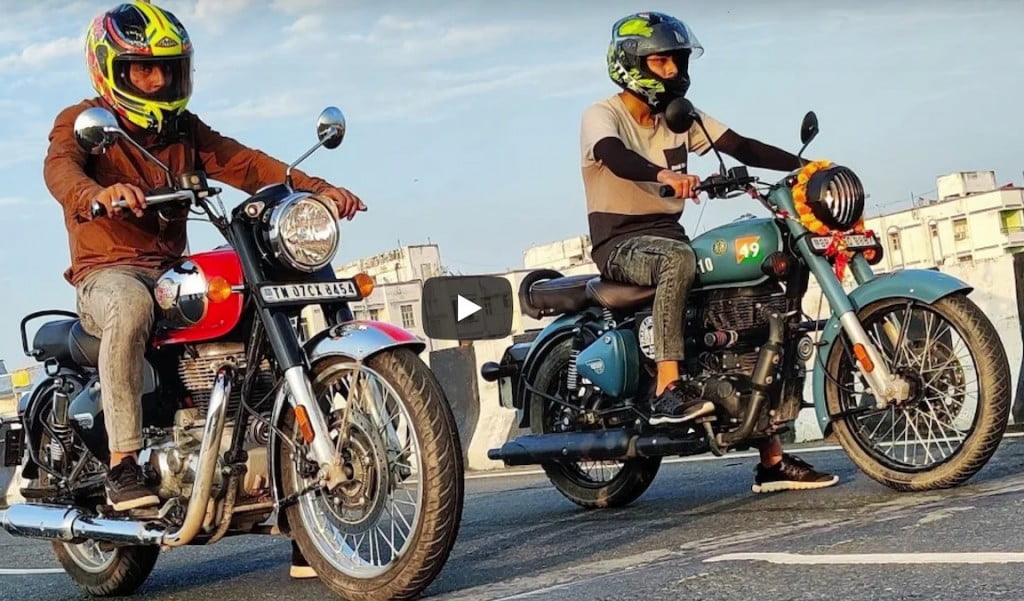 Royal Enfield Classic Drag Race