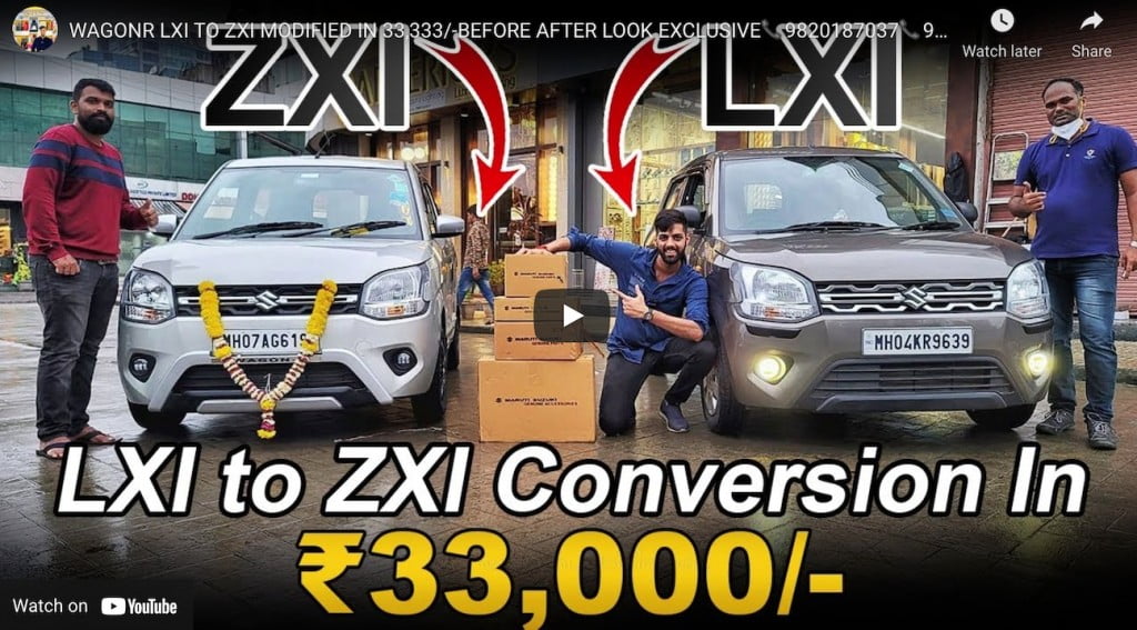 Maruti WagonR LXi Modified to ZXi