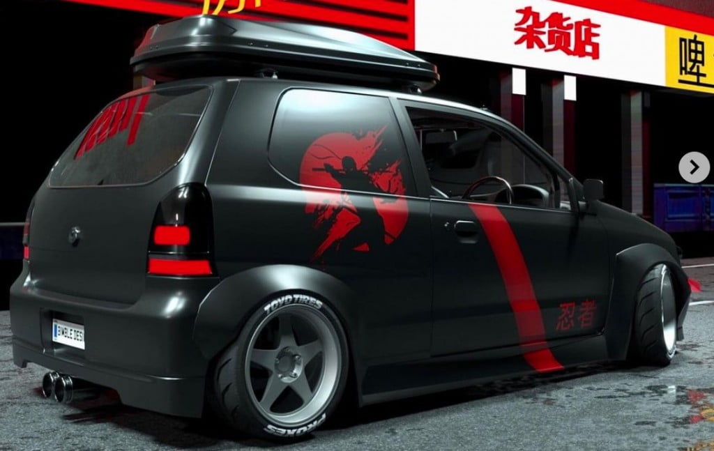 Here is The Craziest Wide Body Modified Maruti Alto You’ll Ever See
