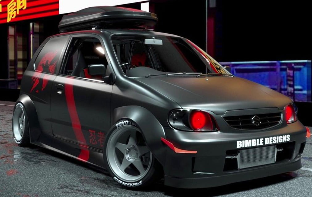 Here is The Craziest Wide Body Modified Maruti Alto You'll Ever See!