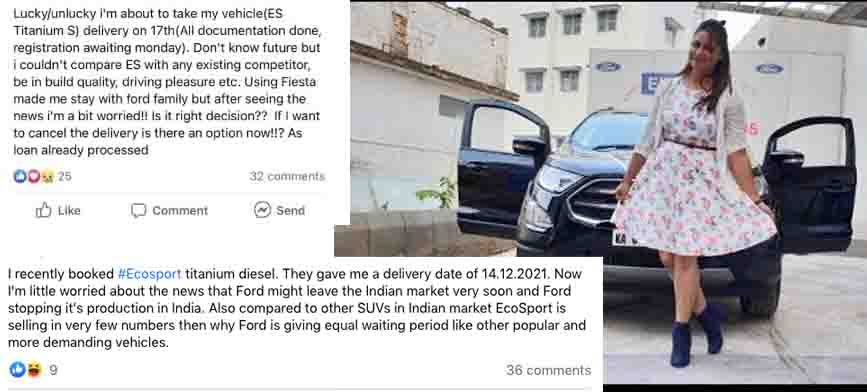 ford ecosport buyer delivery waiting
