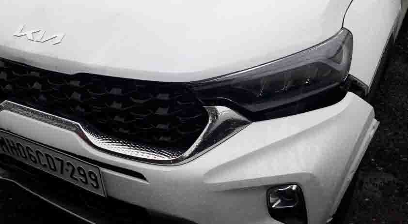 kia sonet damage rsa images front bumper