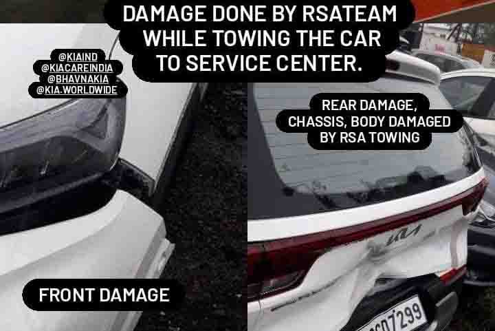 Kia Sonet Damage Rsa Images Front Rear Car Blog India Kia Sonet Damage Rsa Images Front Rear