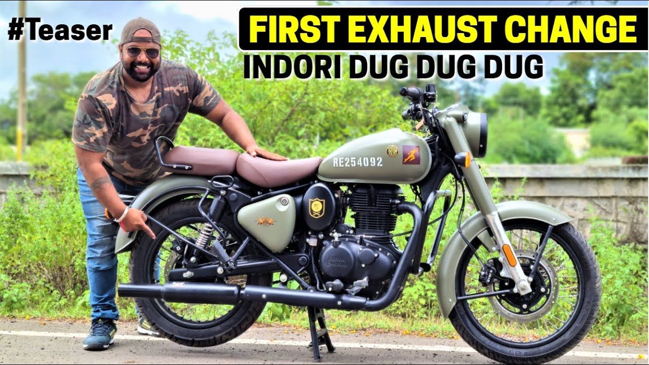 new generation Royal Enfield classic 350 aftermarket silencer