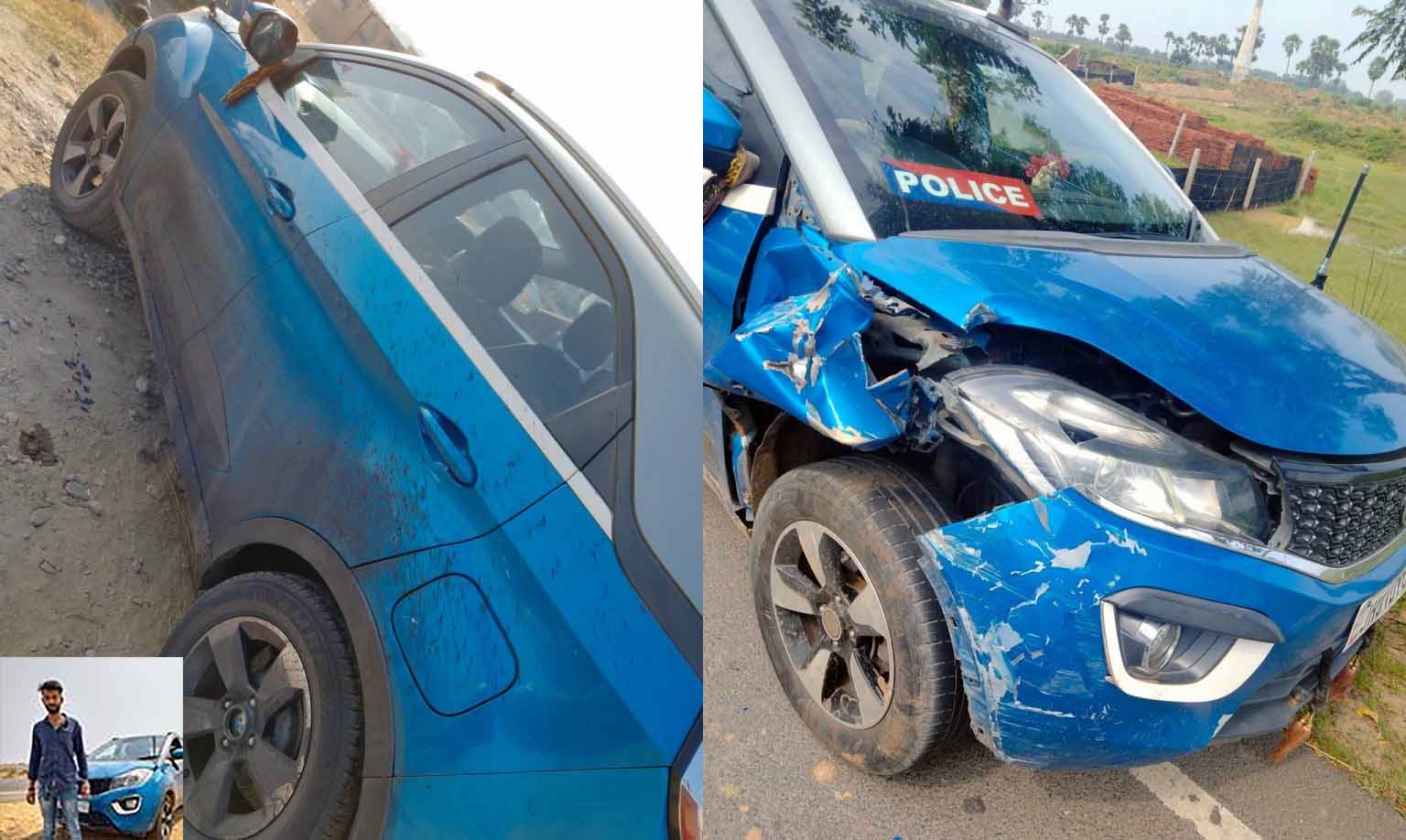 police tata nexon accident safety