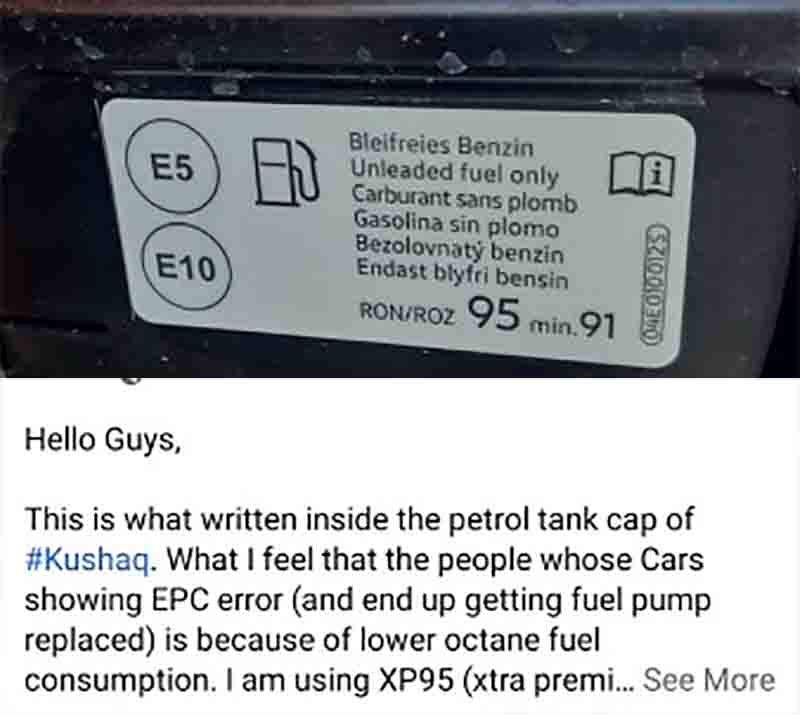 skoda kushaq premium fuel