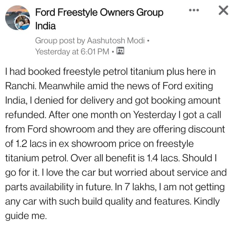 Buy Ford Freestyle Discounts