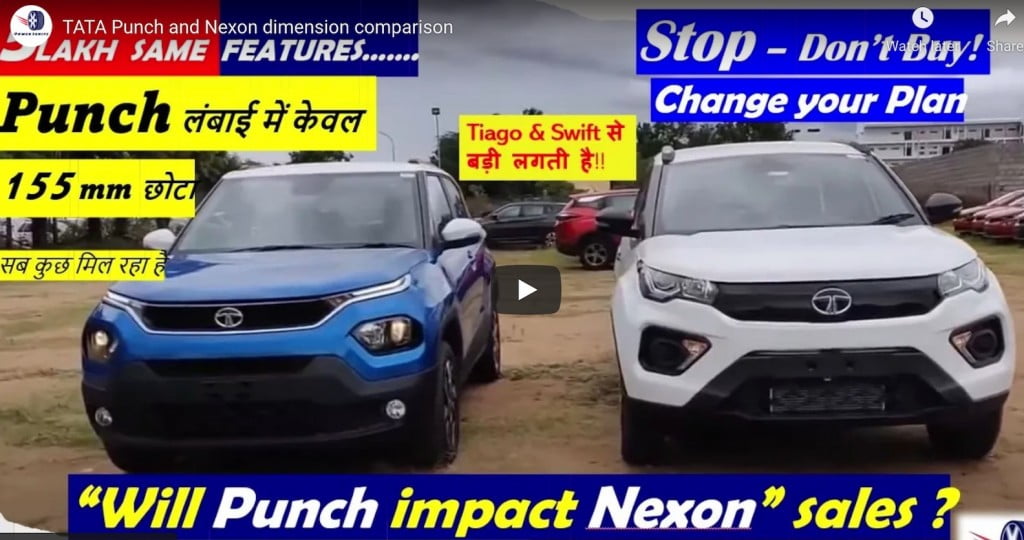 Tata nexon punch comparison Car Blog India Tata Nexon Punch Comparison