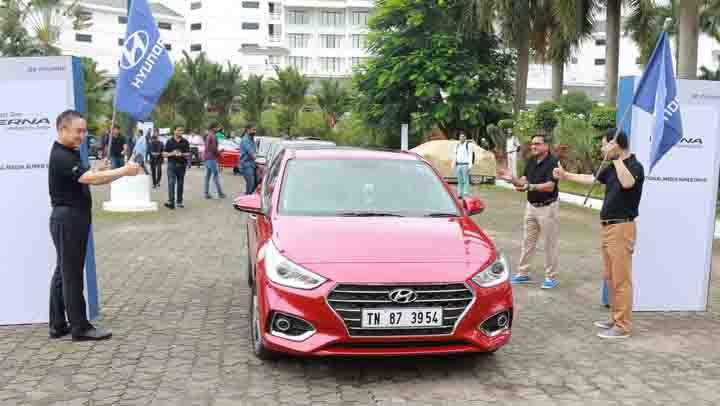 hyundai verna india flag