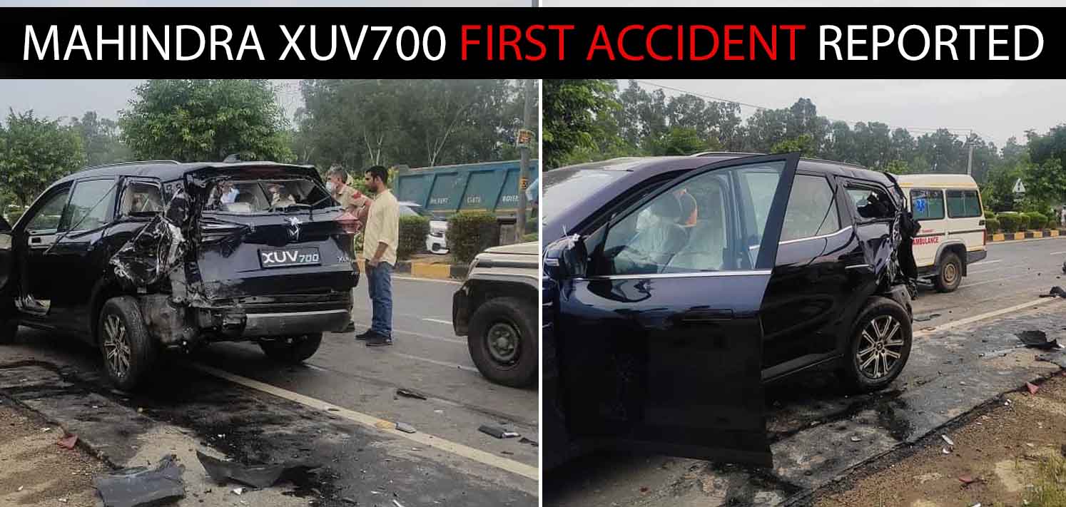 mahindra xuv700 first accident