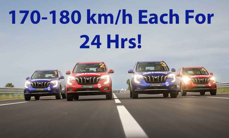 mahindra xuv700 speed endurance record