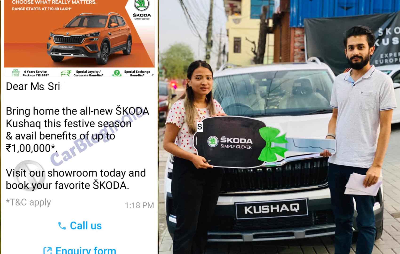 skoda kushaq discount diwali