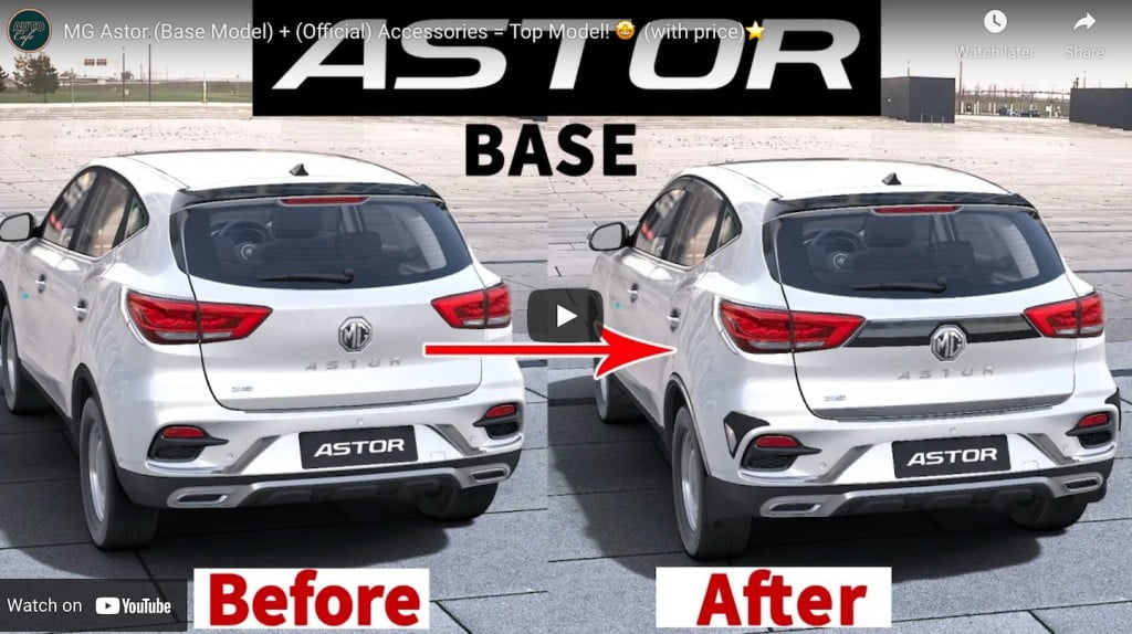 Mg astor official accessories Car Blog India Mg Astor Official Accessories