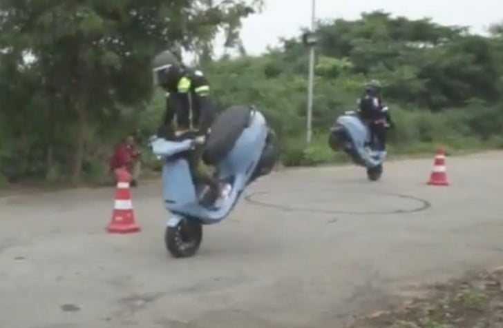 Ola Electric Scooter Stunts