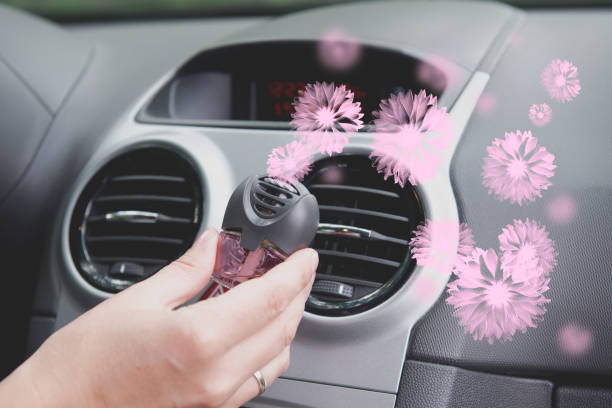 Car Air Freshener Mounted to Ventilation Panel Fresh Flower Scent Car Blog India Things Car Air Fresheners