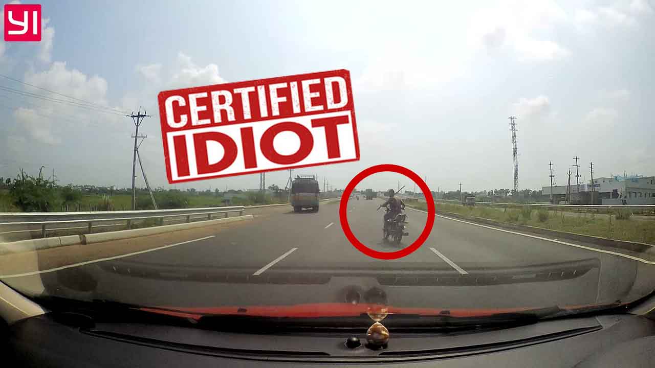 ford ecosport idiot biker