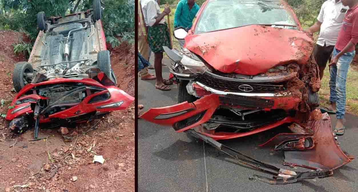 red tata tiago accident