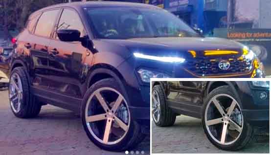 tata harrier dark edition 22 inch alloy wheels