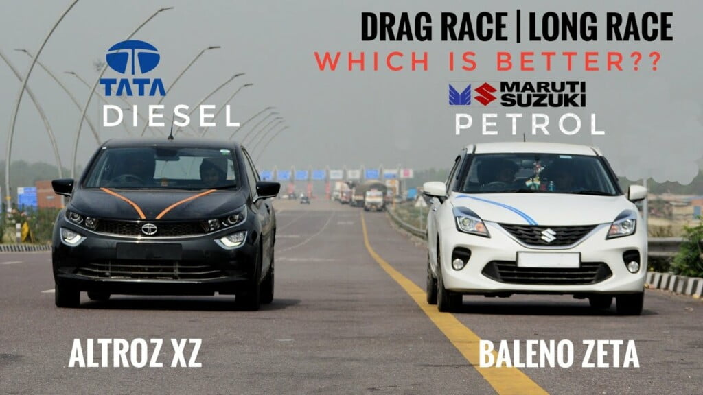 Altroz baleno drag race Car Blog India Altroz Baleno Drag Race