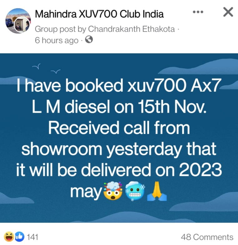 Order Mahindra XUV700 Delivery