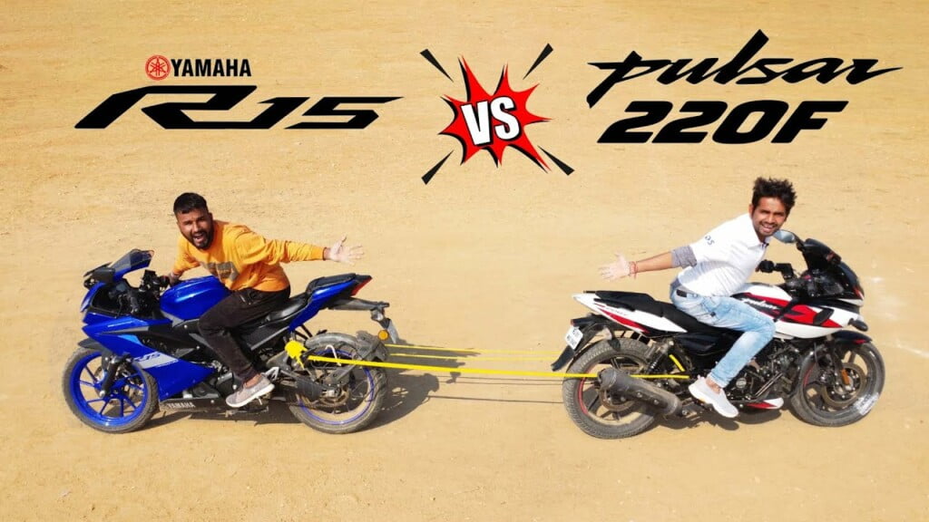 Pulsar r15 tug war Car Blog India Pulsar R15 Tug War