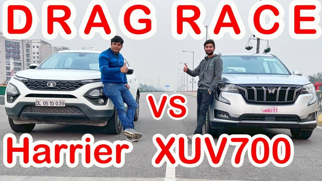 safari vs xuv700 drag race