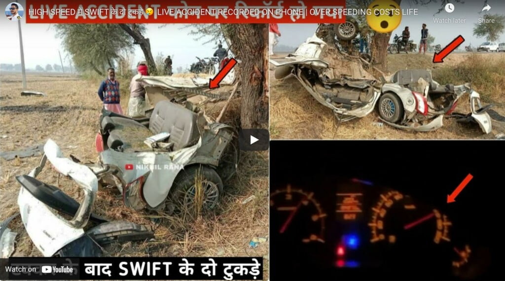 Swift Crash Over Speeding