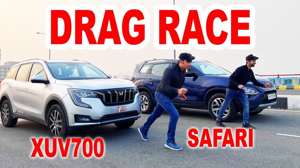 Xuv700 safari drag race Car Blog India Xuv700 Safari Drag Race