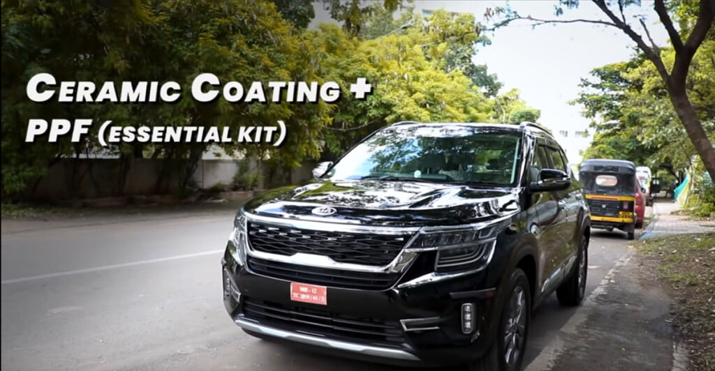 Kia Seltos with Ceramic Coating Vs Kia Seltos with PPF Coating