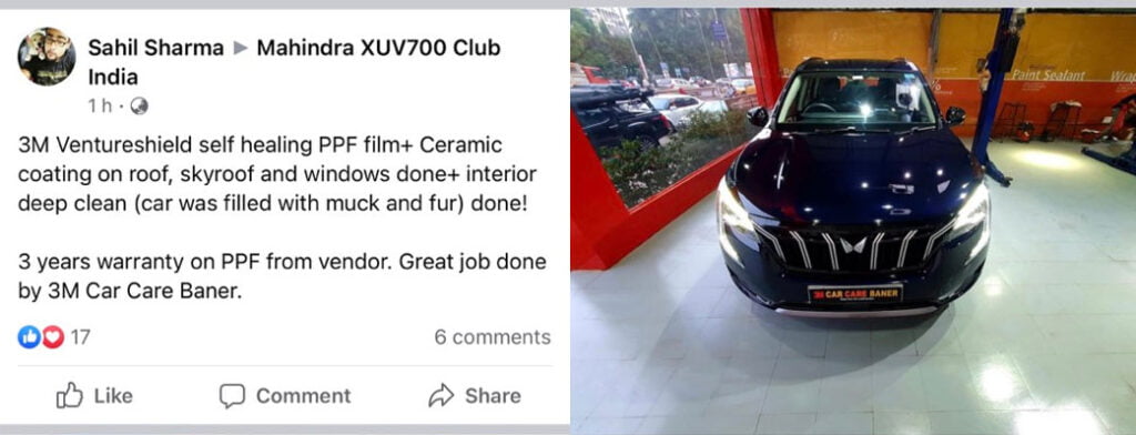 Watch Gleaming New Mahindra XUV700 With Premium PPF Treatment