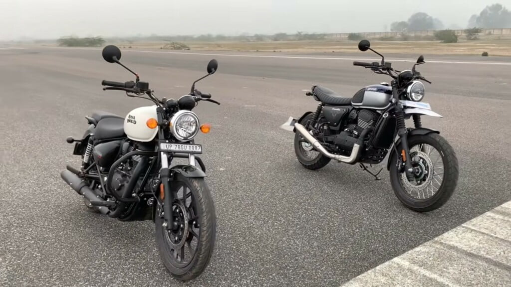 WATCH Yezdi Scrambler Vs Royal Enfield Meteor 350 In A Drag Race