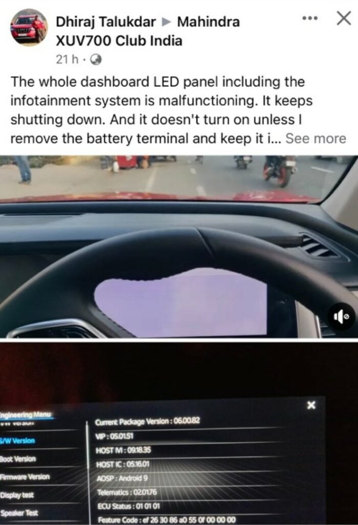 XUV700 Owner Electronics Malfunctioning 