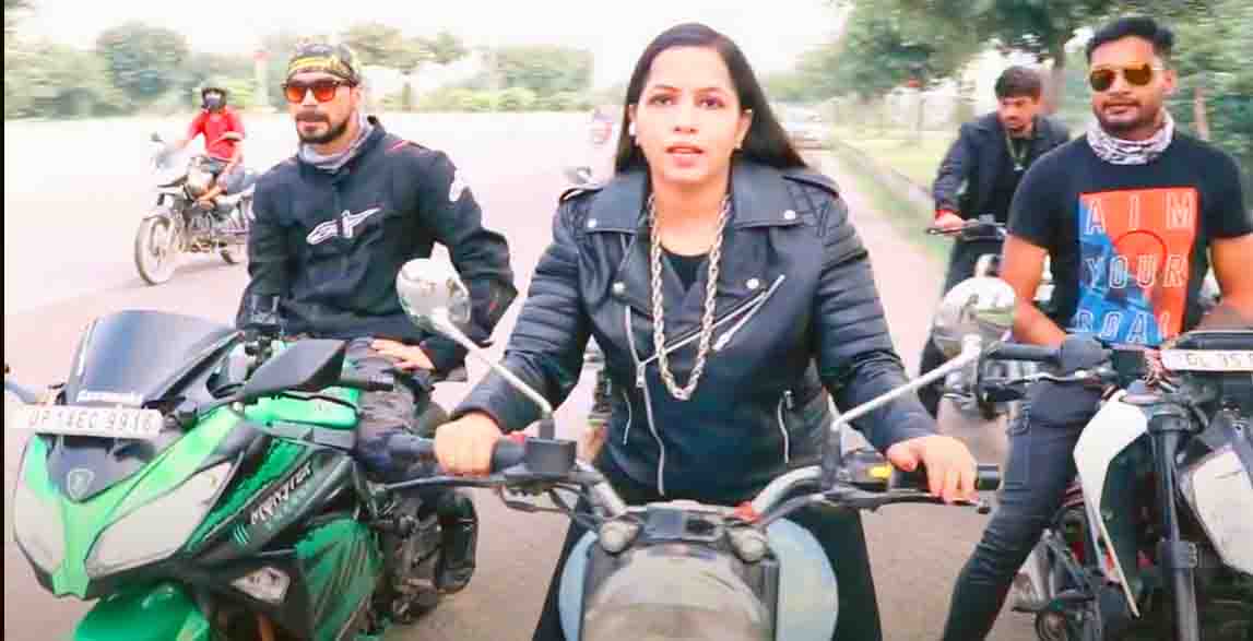 dhinchak pooja i am biker images