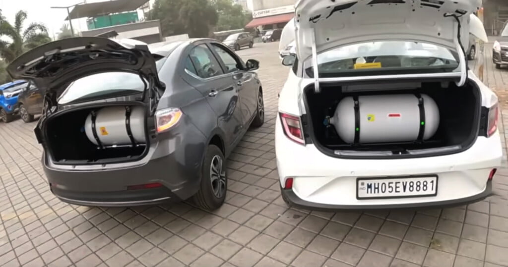 WATCH Tigor CNG Vs Aura CNG Boot Space Comparison