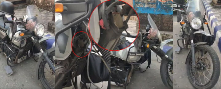 royal enfield himalayan chassis broken