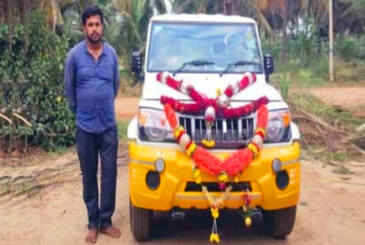Karnataka Farmer Mahindra Bolero Pikup Car Blog India Karnataka Farmer Mahindra Bolero Pikup