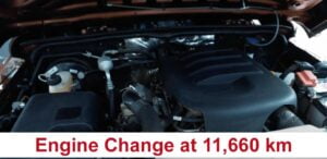 mahindra thar engine change 11660 km