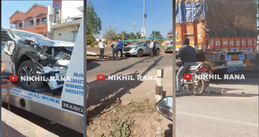 Mahindra Xuv700 Accident Airbags Dont Open Car Blog India Mahindra Xuv700 Accident Airbags Dont Open