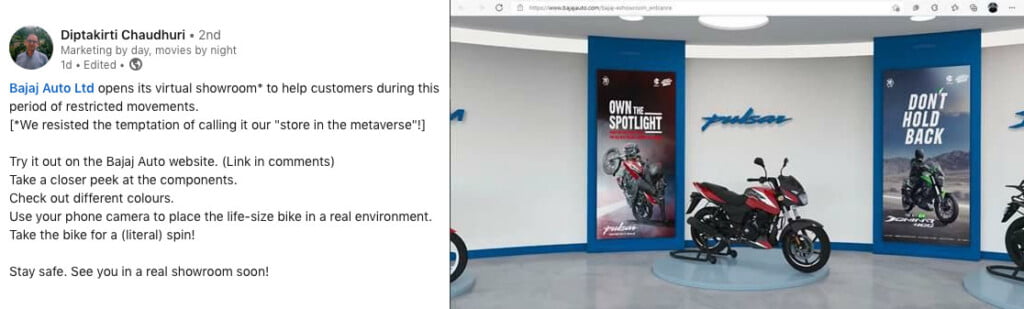 Check Out Bajaj Pulsar & Dominar at Digital Showroom on Your Smart Device