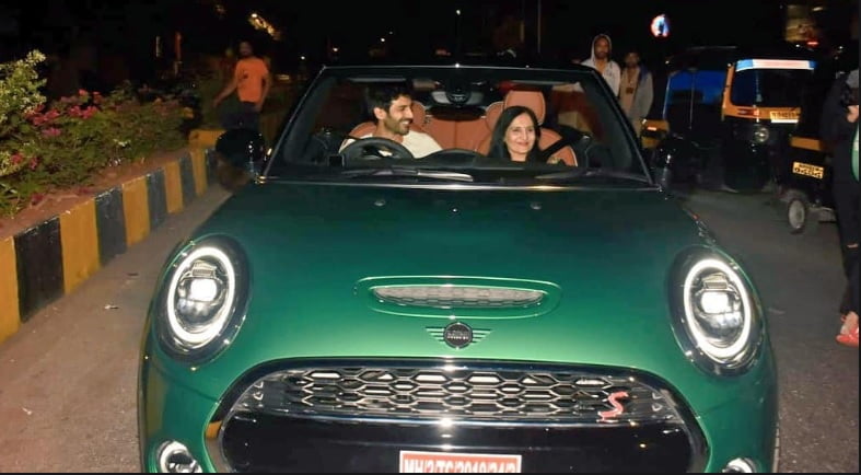 when Kartik Aaryan Gifted Mom a Mini Cooper Convertible Car Blog India when Kartik Aaryan Gifted Mom a Mini Cooper Convertible