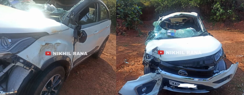 WATCH Passengers Survive As Tata Nexon Destroys Divider